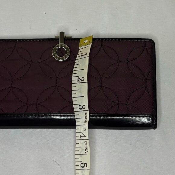 Vera Bradley Quilted Foldover Crossbody Bag & Wallet Set | Eggplant Purple - Picture 16 of 16